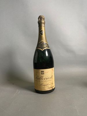 deux bouteilles de champagne posées l'une à côté de l'autre sur une table