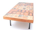 an image of a coffee table made out of tiles