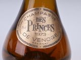 a close up of a bottle of wine with a label on it