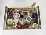 a box full of assorted items sitting on a table