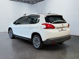 the rear end of a white car in a white room