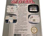 a book with a picture of a hockey game on it