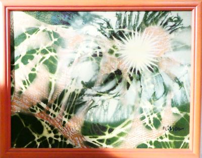 a picture of a picture of a cactus plant in a picture frame
