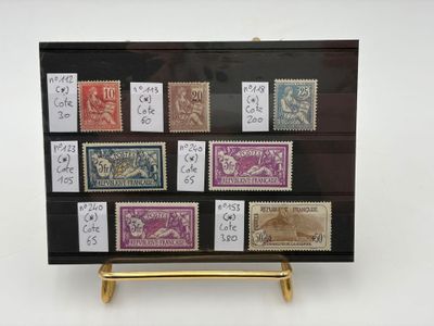 FRANCE réunion de timbres d'avant guerre.