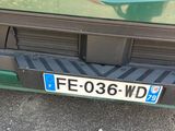 a close up of a car with a license plate on it