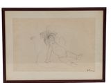 an image of a drawing of a woman laying on the ground