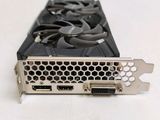 a close up of a video card on a white surface