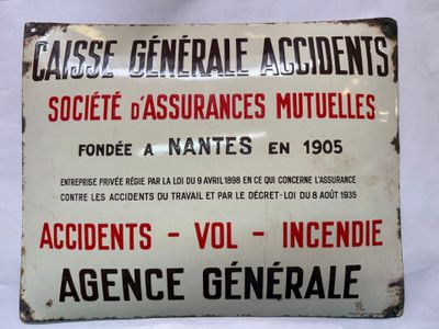 panneau sur une feuille blanche avec une inscription en rouge et noir