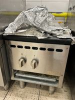 Réchaud à wok 1 feu gaz inox FIGCO (sans plaque apparente)