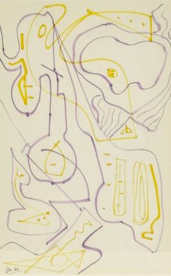 une image représentant le dessin d'un homme avec une guitare