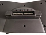 a close up view of a computer keyboard with a cable