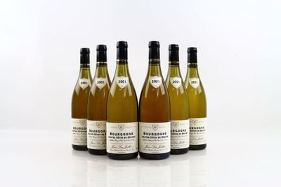 6 bouteilles de BOURGOGNE HAUTES COTES DE BEAUNE 2001 du Dom…