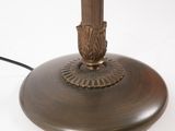 a lamp that is on top of a table
