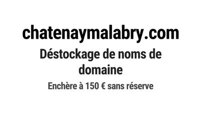Nom de domaine chatenaymalabry.