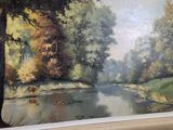 a picture of a painting on the wall of a room