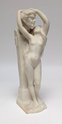 statue of a man holding a woman in his arms