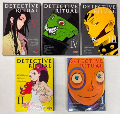 quatre livres posés sur une surface blanche, avec un personnage de bande dessinée sur leurs couvertures