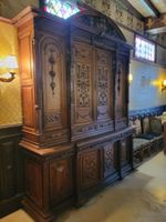 Monumental buffet deux corps XIXème en chêne de style néo re… (photo 4)