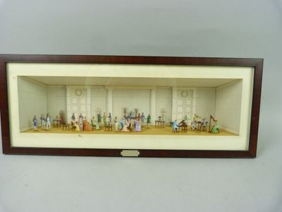 une photo d'une maquette représentant des personnes dans une pièce