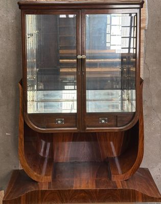 an image of a display case with glass doors