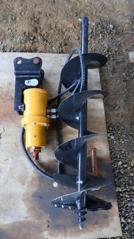 Tarière hydraulique pour mini-pelle 1,5t-2t avec attelage, flexib...