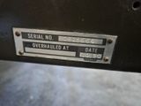a close up of the serial number plate on a sewing machine