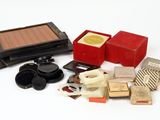 a lot of items that are sitting on a white surface