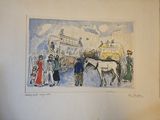a picture of a picture of a horse drawn carriage