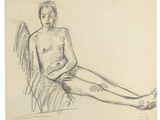 l'image d'un dessin représentant un homme assis sur une chaise