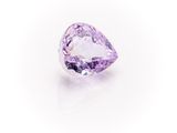 a purple amethorate gems on a white background