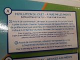 a sign on the wall describing the instructions for the installation of the toilet