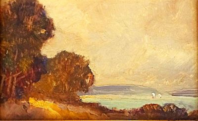 une image d'un tableau représentant un bateau sur l'eau