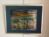a picture of a painting hanging on the wall