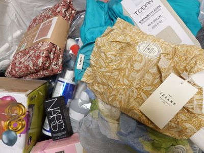 a lot of items that are sitting in a bag