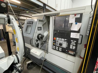 a machine that is sitting inside of a building