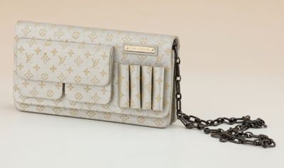 Portefeuille Louis Vuitton avec bandoulière à chaîne
