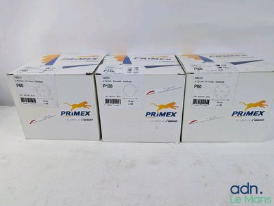 three boxes of primex are stacked on top of each other