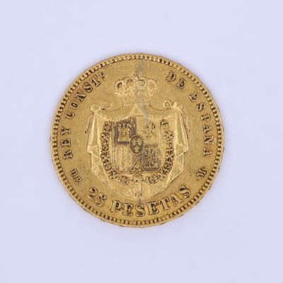 l'image d'une pièce d'or sur laquelle figurent des armoiries