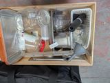 a box full of items that are sitting on the floor