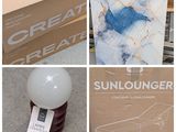 plusieurs photos d'un carton de « sunloungerr » et d'un carton de « sunloungerr »