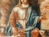 an image of a painting of a woman with a crown on her head