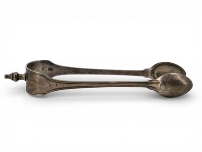 Pince à sucre en argent (956‰) à décor de double-filets, pri…