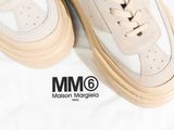 maison margiela x mm6 low top sneakers in beige