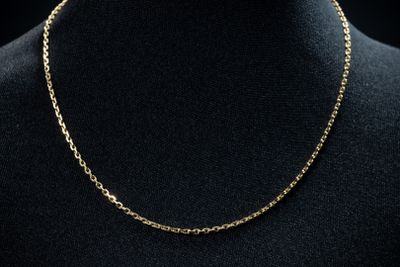 un collier à chaîne en or sur un mannequin mannequin mannequin mannequin mannequin mannequin mannequin mannequin mannequin mannequin