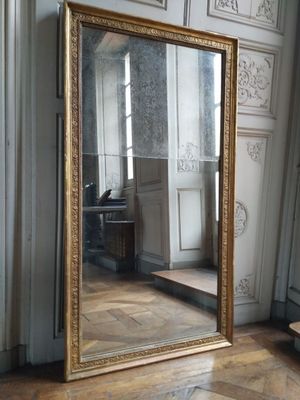 Trumeau, époque Restauration En bois et stuc doré, à décor d… - Photo 1