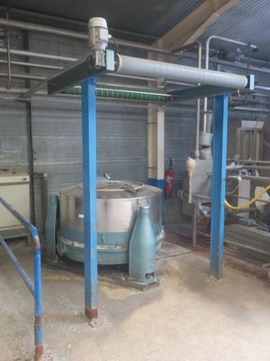a large machine that is inside of a building
