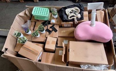 59 / 1 palette de 180 kg de mix (plantes factices, cou… - Photo 1