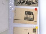 three old photos of people on the pages of a book