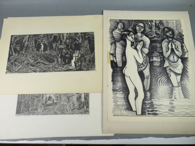 un livre ouvert sur lequel figurent le dessin d'une femme en maillot de bain et celui d'un homme en maillot de bain