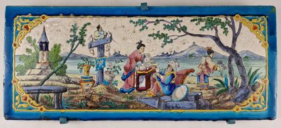 une photo d'une photo d'un tableau sur le mur